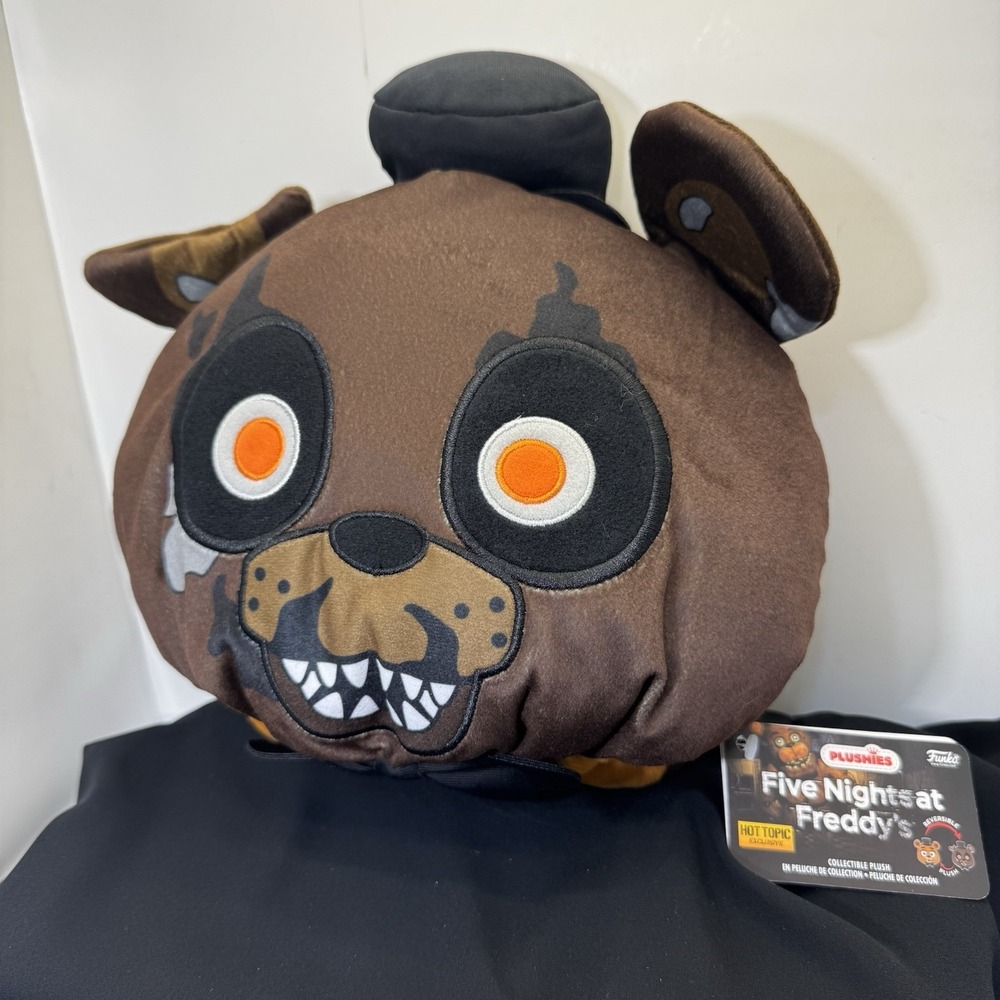 FNaF Five Nights at Freddy's 8 Inch Hot Topic Exclusive Freddy Reversible Head